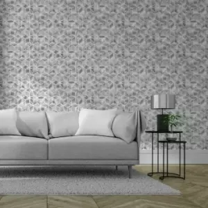 Image of Muriva Elixir Cube Silver Wallpaper