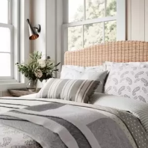 Image of Helena Springfield Paisley Kingsize Duvet Cover Set, Grey