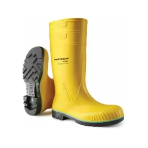Image of Acifort heavy duty Safety Wellington Boot yellow sz 6 - Yellow - Yellow - Dunlop
