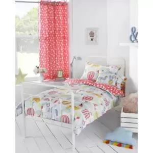 Image of Riva Paoletti Childrens/Kids Vintage Circus Ringtop Eyelet Curtains (168x183cm) (Multicolour)