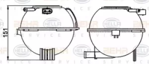 Image of Radiator Tank 8MA376702-474 by BEHR