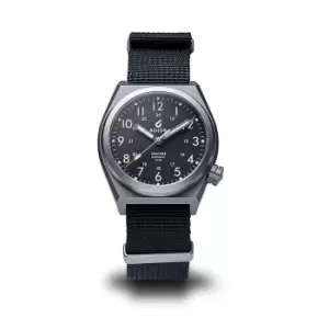 Image of BOLDR VENTURE CARBON BLACK Nylon Strap Automatic Wristwatch