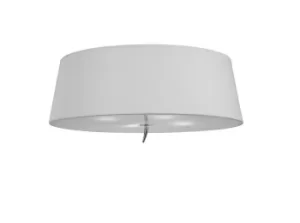 image of Ninette Ceiling 4 Light E27, Polished Chrome with Ivory White Shade