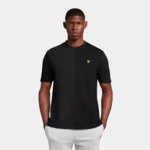 Image of Mens Wide Tonal Stripe T-Shirt - Jet Black - L