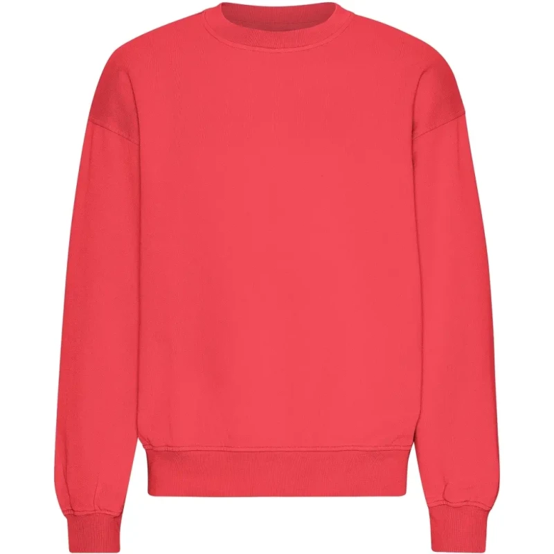 Image of Colorful Standard Oversized crewneck sweatshirt Colorful Standard Organic Red Tangerine Rouge Unisex M