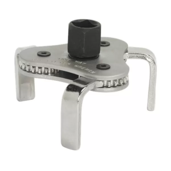 Image of Sealey AK642 Oil Filter Claw Wrench 63-103mm Capacity 3/8 & 1/2Sq Drive