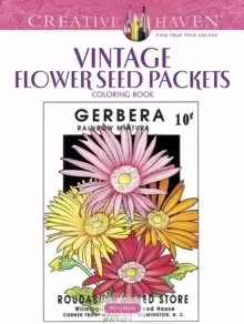 Image of Creative Haven Vintage Flower Seed Packets Coloring Book