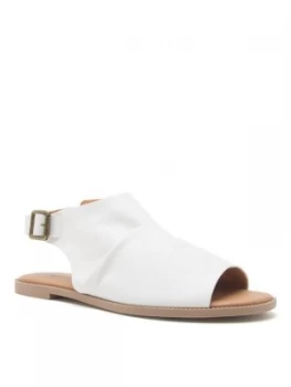 image of Qupid Desmond 02 Flat Sandal White