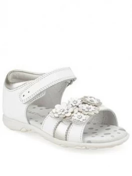 Image of Start-rite Girls Bloom Sandals, White, Size 3 Younger