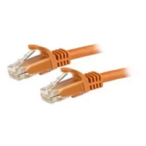 image of StarTech Orange Gigabit Snagless RJ45 UTP Cat6 Patch Cable Patch Cord 3m