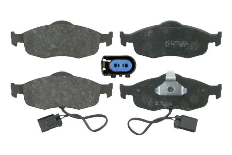 Image of SWAG 50 91 6035 Brake pad set Front Axle, incl. wear warning contact, with piston clip Brake Pad Set,disc brake (402)