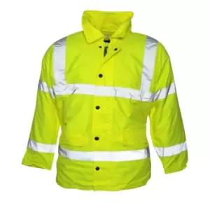 Image of Absolute Apparel Mens Hi Viz Jacket (L) (Saturn Yellow)