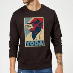 Image of Star Wars Yoda Poster Sweatshirt - Black - XXL