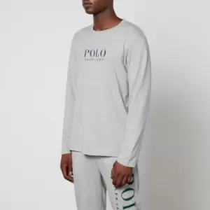Image of Polo Ralph Lauren Mens Boxed Logo Long Sleeve Top - Andover Heather - L