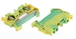 image of Phoenix Contact St 4-Pe Terminal Block, Din Rail, 2Pos, 10Awg