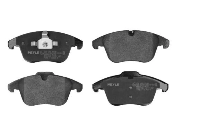 Image of MEYLE 025 240 8418 Brake pad set Front Axle, prepared for wear warning indicator, Original Quality, with anti-squeak plate Brake Pad Set,disc brake (