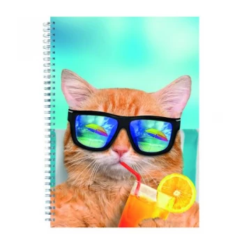 image of Cats and Dogs Twinwire Notepads A4 Pack of 5 302366