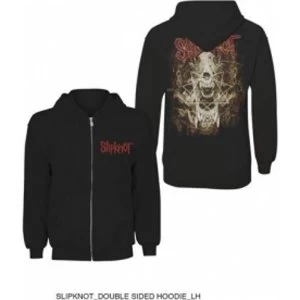 image of Slipknot Skull Teeth Zip Hoodie Black: Large