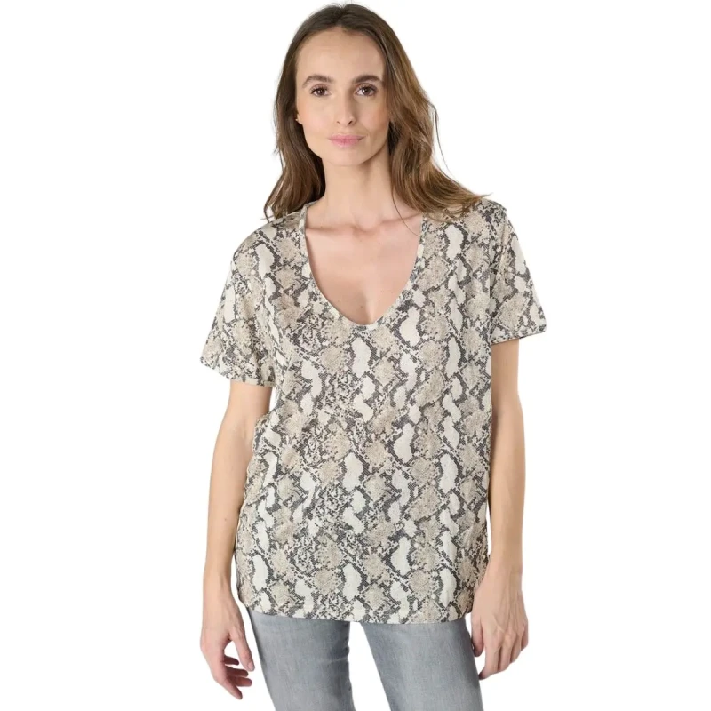 Image of Le Temps des cerises Womens T-Shirt Le Temps des cerises Argent Gris Female S