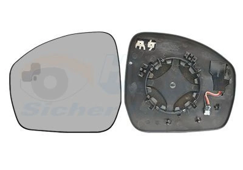 Image of VAN WEZEL Wing mirror glass VAN WEZEL 0258835