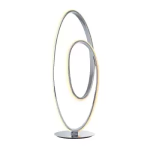Image of Table Lamp Chrome Plate & White Silicone 16W LED module Bulb Included