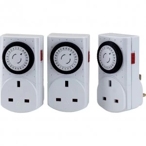 Image of Draper 24 Hour Mechanical Timer Pack of 3