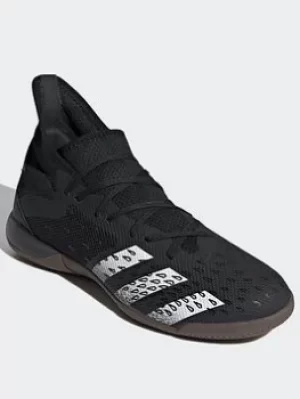Image of adidas Predator Freak.3 Indoor Boots, Black/White, Size 10.5, Men