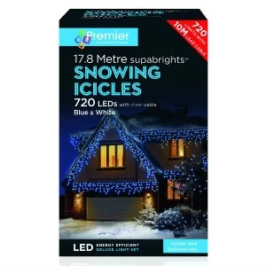 Image of Premier 720 Superbright LED Snowing Icicle Lights / White