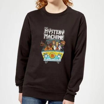 image of Scooby Doo Mystery Machine Heavy Metal Womens Sweatshirt - Black - S