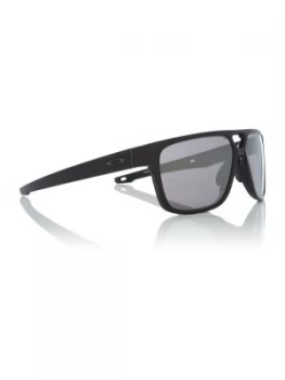 image of Oakley Black Crossrange Rectangle Sunglasses Black