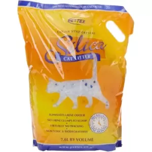 Image of Pettex Silica Cat Litter (7.6L) (Crystal) - Crystal