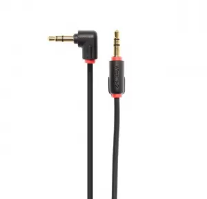 image of Techlink 710018 iWires 3.5mm to 3.5mm Aux Input Angled Stereo Cable 0.5 Metre