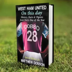 Image of Personalised West Ham On This Day Book