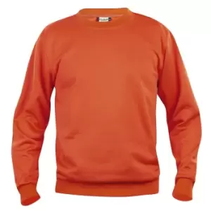 Image of Clique Unisex Adult Basic Round Neck Sweatshirt (M) (Blood Orange)