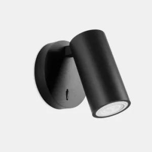 Image of Simply Single Spotlight Wall Lamp Black GU10