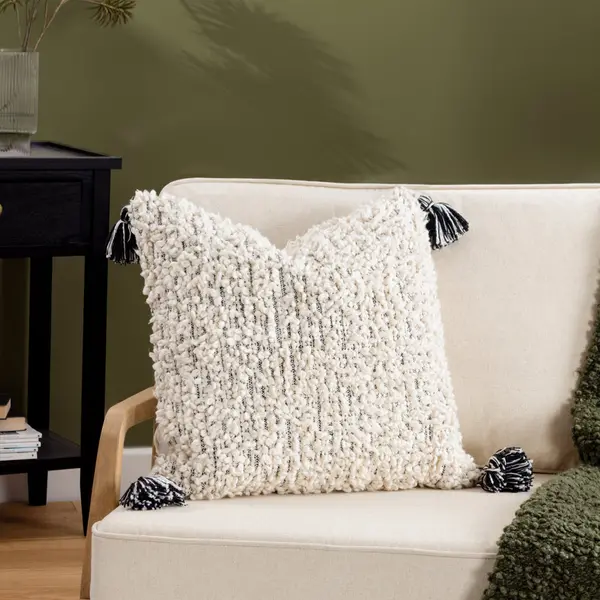 Image of Cambre Cushion Mono, Mono / 50 x 50cm / Polyester Filled