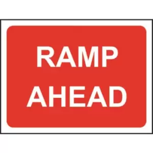 Image of Zintec 1050 x 750mm Ramp Ahead Road Sign (no frame)