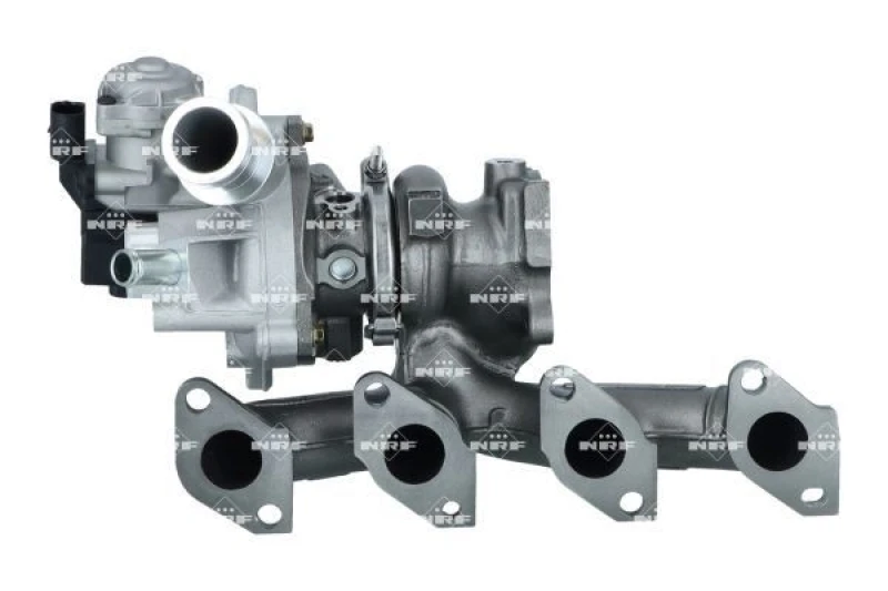 Image of NRF 90010066 Turbocharger with gaskets/seals, with exhaust manifold Charger,charging system (2234)