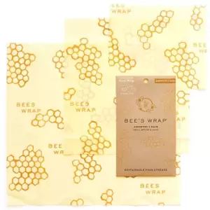 Image of Bee's Wrap Reusable 3-pack Assorted (combi) small/medium/large