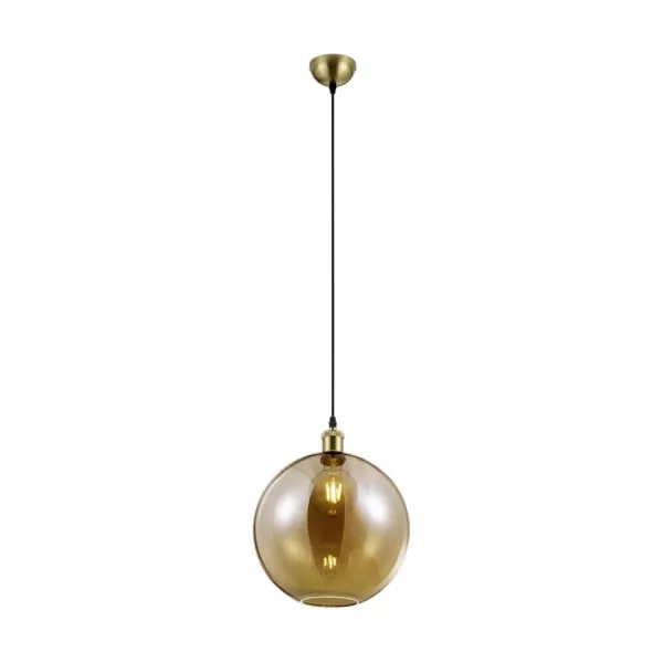 Image of Dino Modern Dome Pendant Ceiling Light Old brass