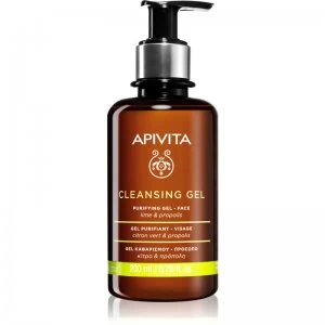 image of Apivita Cleansing Propolis & Lime Cleansing Gel for Oily and Combination Skin 200ml