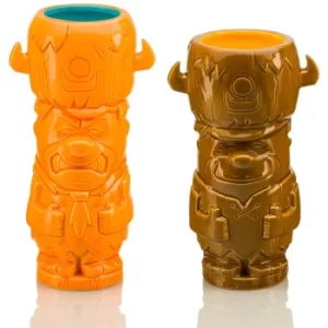 Image of Beeline Creative The Flintstones Fred and Barney Geeki Tikis Mug 2-Pack