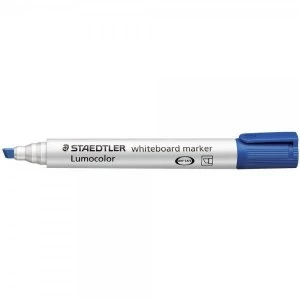 image of Staedtler Whiteboard Marker Blue Chisel PK10