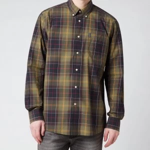 Image of Barbour Mens Tartan 7 Tailored Shirt - Green - L