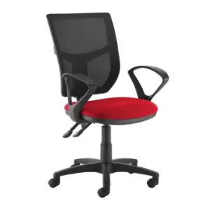 Image of Dams MTO Altino 2 Lever High Mesh Back Operators Chair with Fixed Arms - Bridget