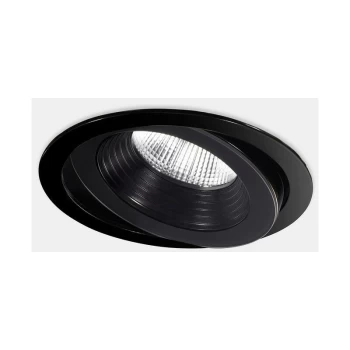 image of Leds-c4 Lighting - LEDS C4 Dako Adjustable o100mm Outdoor LED Recessed Downlight Small Black IP65 IK06 3000K