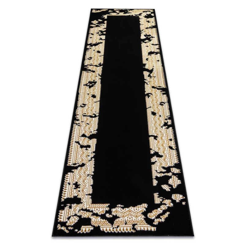 Image of RugsX Allure Runner in Black Size: 70cm x 200cm Black Unisex 70cm x 200 cm