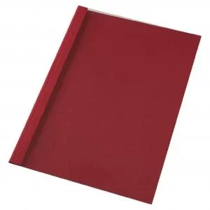 Image of GBC LeatherGrain ThermaBind® Cover A4 4mm Red 100