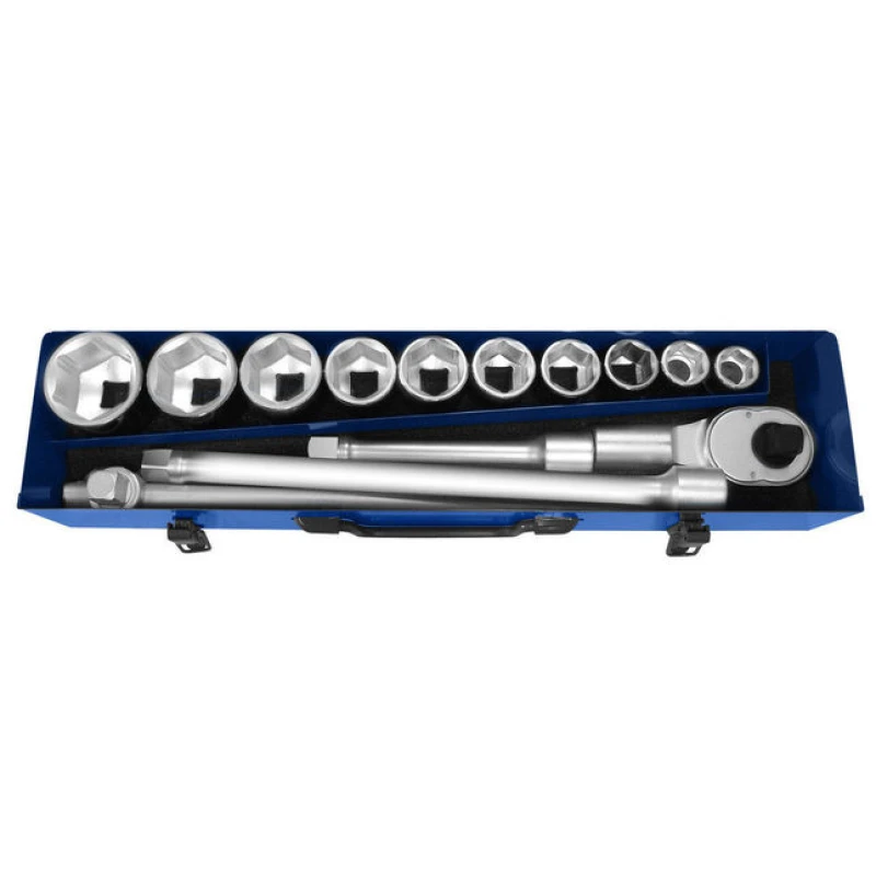 Image of Expert by Facom 14 Piece 1" Drive Hex Socket Set Metric E034701 Drive: 1"