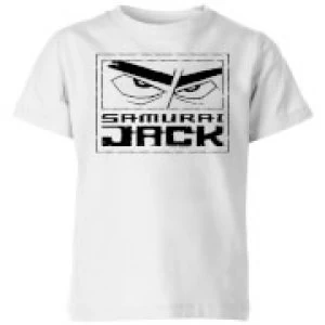 image of Samurai Jack Stylised Logo Kids T-Shirt - White - 11-12 Years